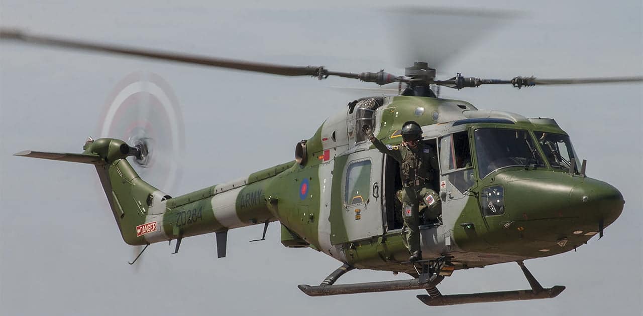 Westland Lynx helicopter.