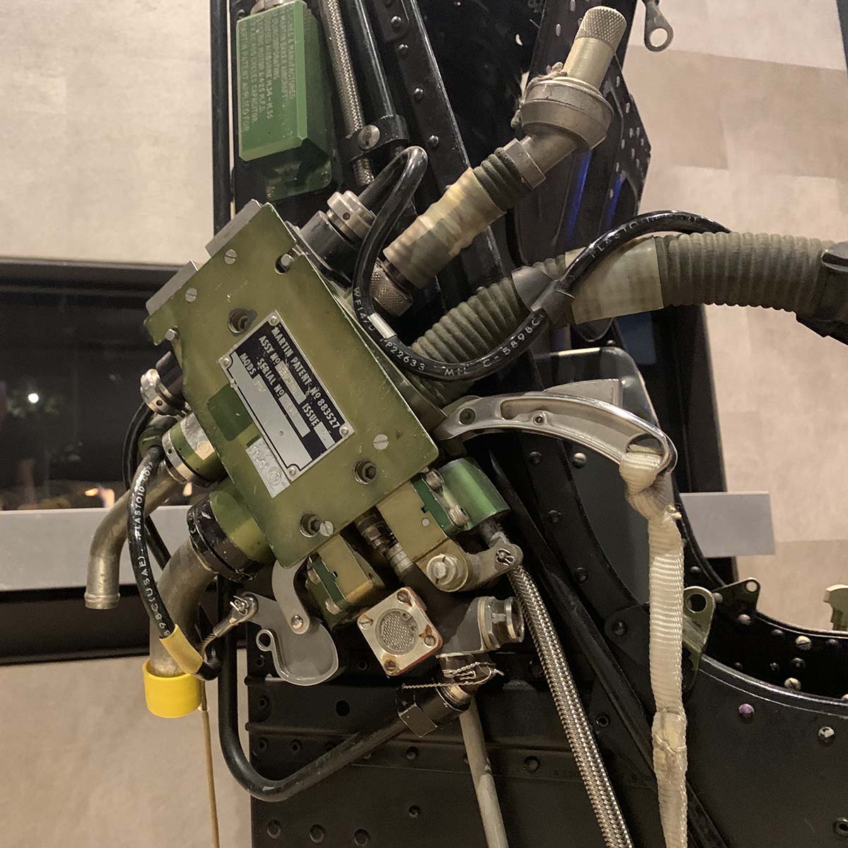 Detail of a Martin Baker ejection seat.