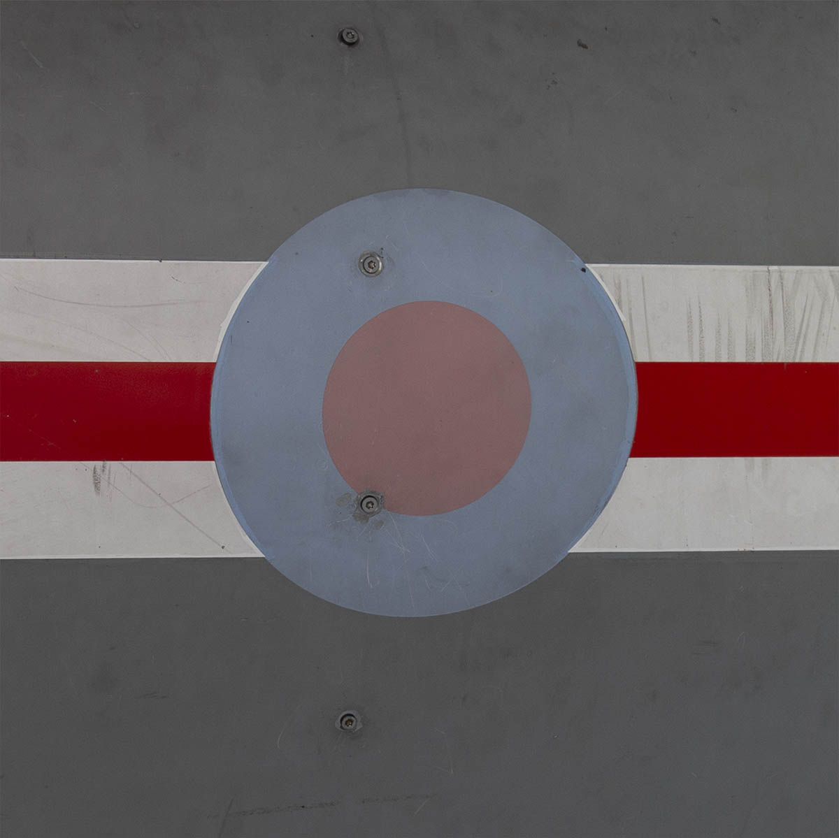 Close-up of a Eurofighter Typhoon access panel.