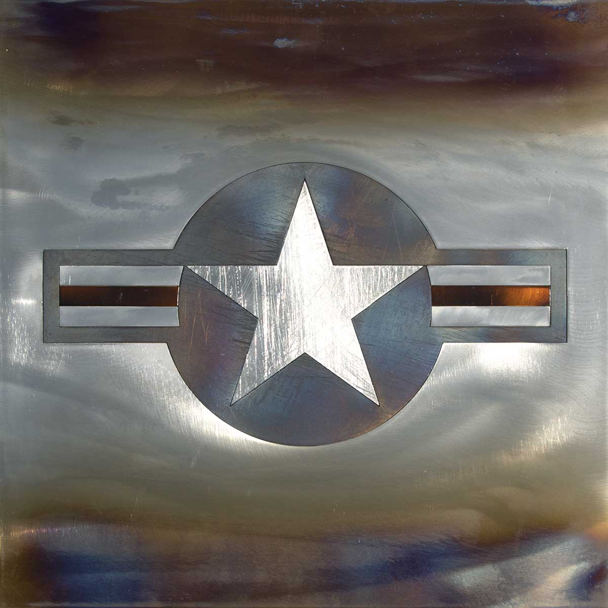 United States Air Force steel roundel artwork.