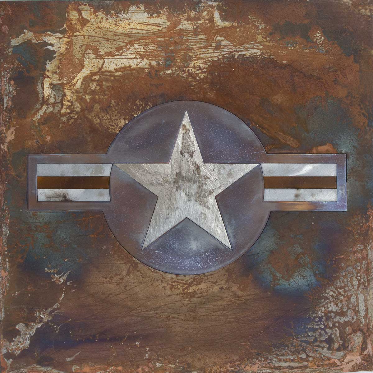 United States Air Force steel roundel artwork.