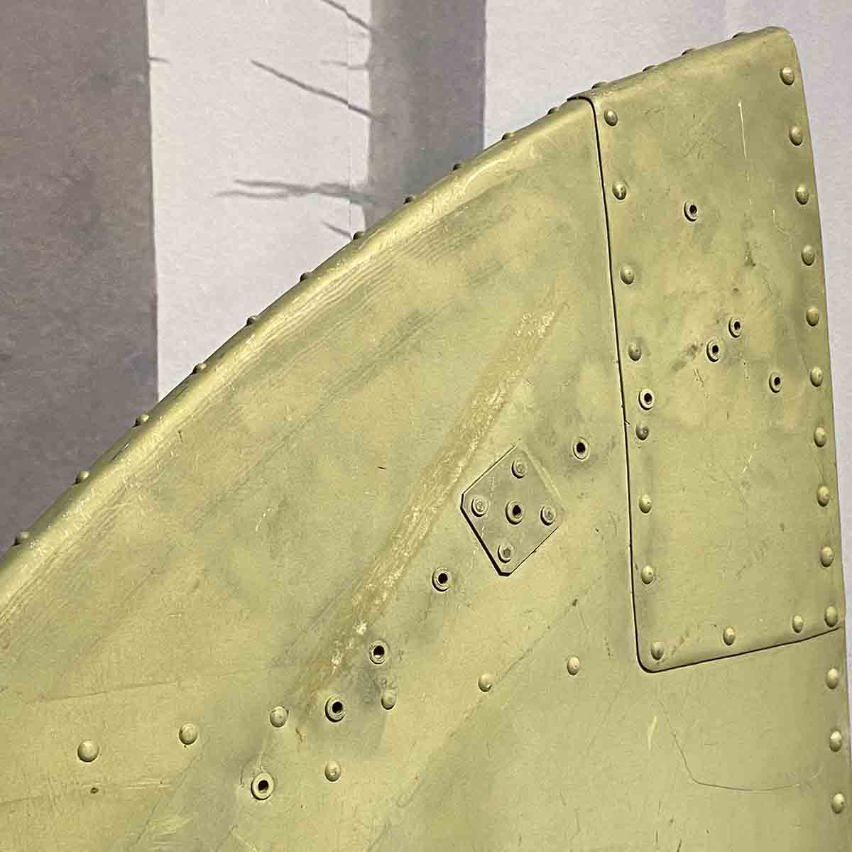 Detail of a part of the horizontal stabiliser of a Douglas DC-3 Dakota.