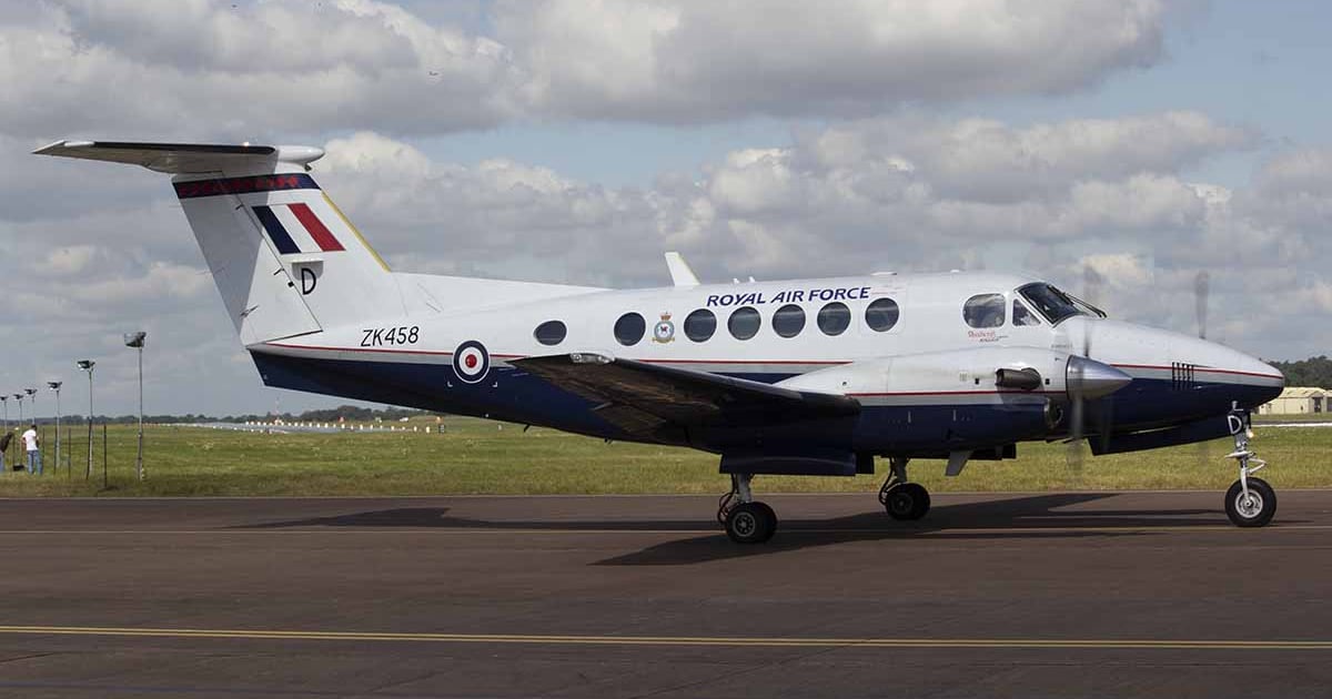 Royal Air Force Beech B200 of 45(R)Squadron.