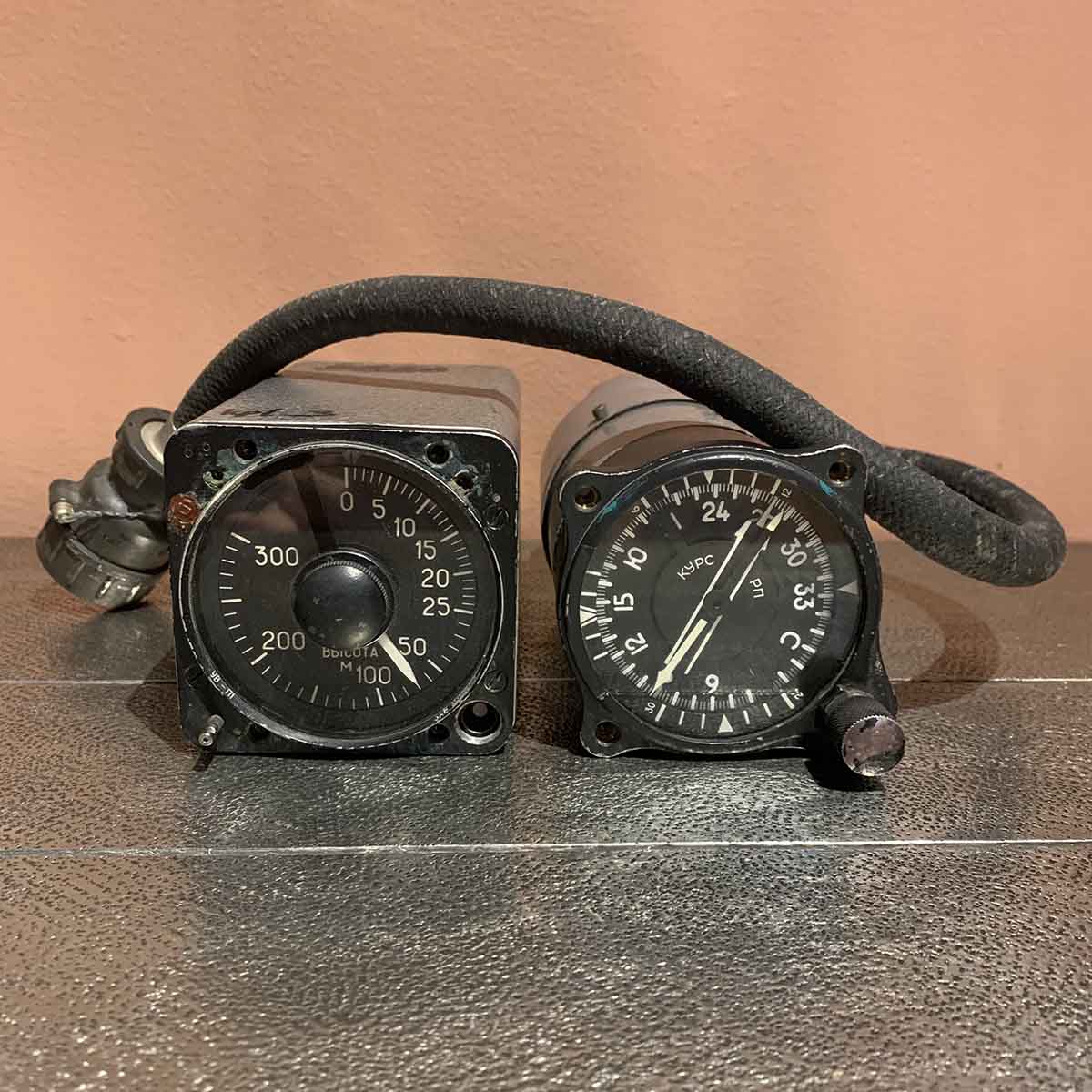 Russian military cockpit instruments for sale.