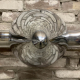 Detail of spinner on mirror polished Hartzell propeller and spinner.