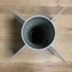 Top view of a Vympel K-13 missile in use as a decorative piece.