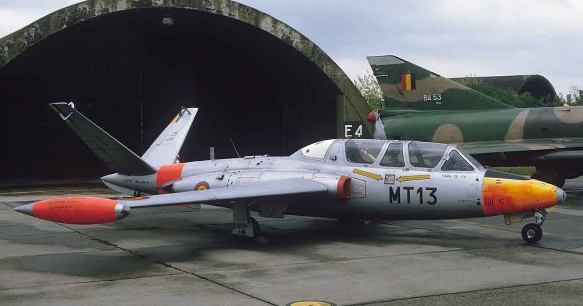 Belgian Air Force Fouga CM-170 Magister at Bierset.