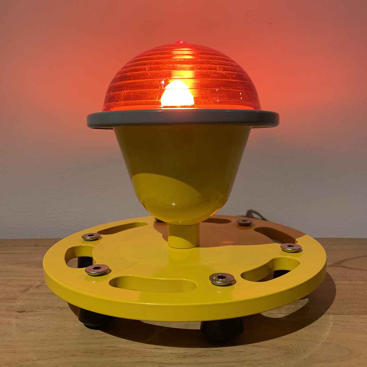 Refurbished World War II runway obstruction light for sale.