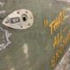 Detail of original C-47 Dakota skin panel painted with That's all Brother nose art.