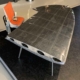 Overview of an Douglas DC-3 Dakota polished wingtip table for sale.