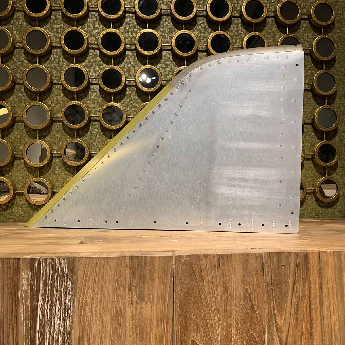 Forward part of the fin-tip of a Lockheed F-104G Starfighter for sale.