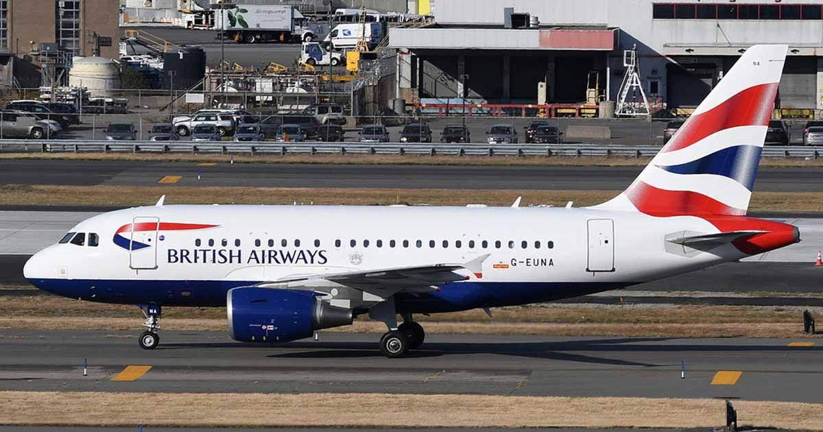 British Airways A318 G-EUNA.