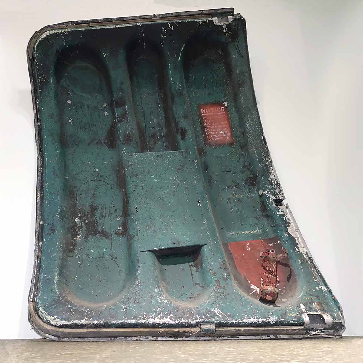 Back side of United States military C-47 cargo door for sale.