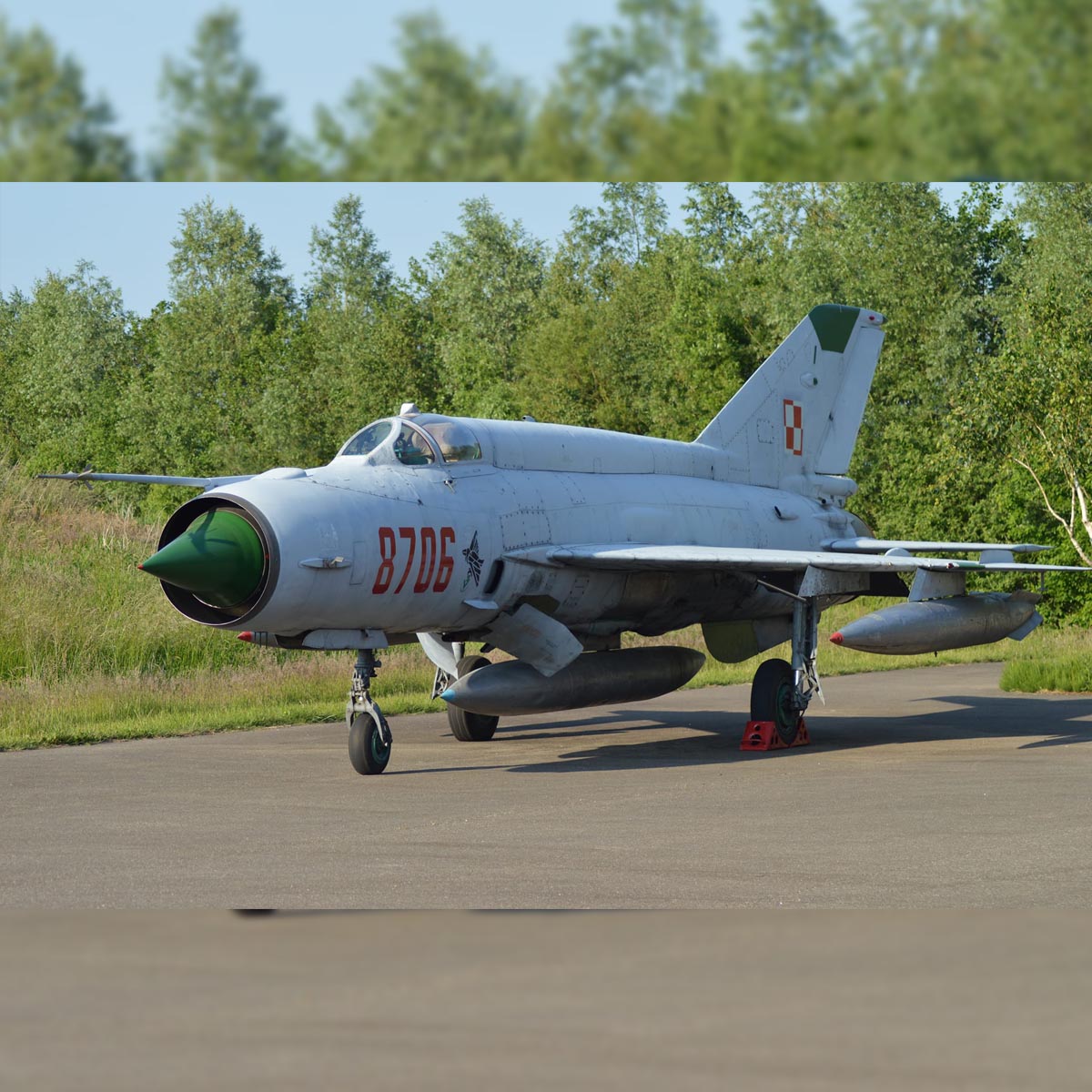 Polish Air Force MiG-21MF 8706 available as collectible.