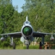 Head-on view of former Polish Air Force MiG-21MF 8706.