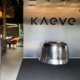 Reception desk at Kaeve in Uden, made of Douglas C-47 Dakota engine cowlings.