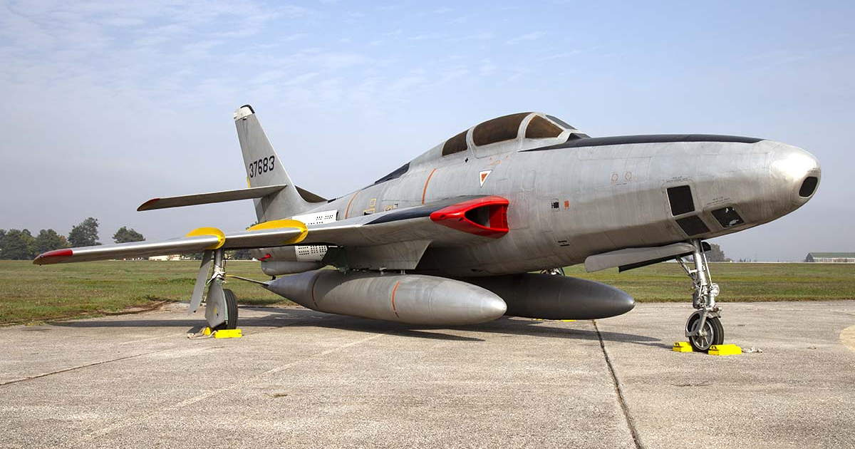 Republic RF-84F Thunderflash of the Hellenic Air Force.