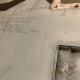 Detail of text on Royal Netherlands Air Force F-104G electrical bay access panel.