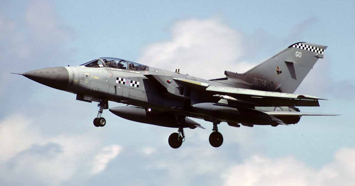 Royal Air Force Tornado F3 ZE758.