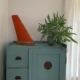 VHF antenna of former TUIFly Boeing 737 positioned on a cabinet in a living room.