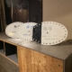 Airbus A319 fuel panels three pieces on dresser she-shed