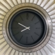 Clock integrated with parts of the engine of a Sukhoi Su-22 Fitter aircraft.