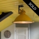 Ceiling light made from a former Royal Netherlands Air Force runway light.