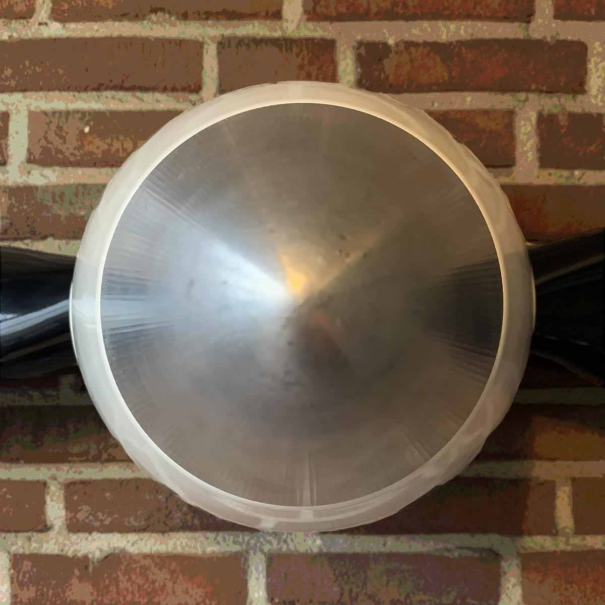 Detail of the spinner of a McCauley propeller that is available as a decorative wall hanger.